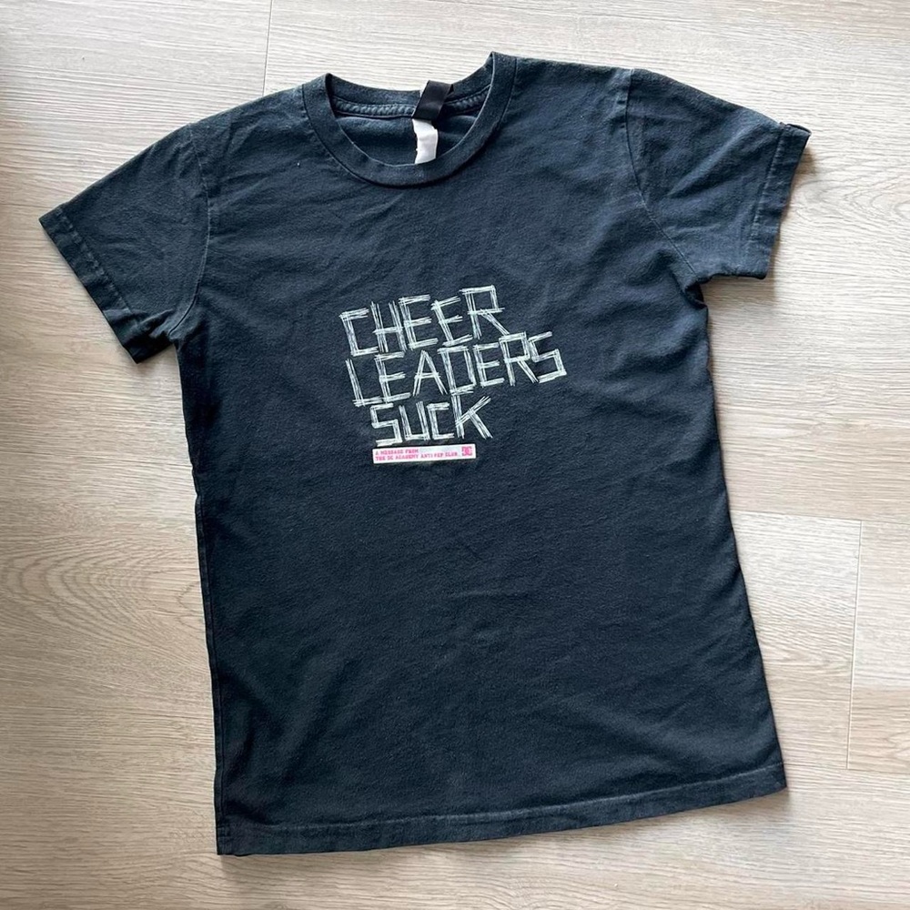 DC cheerleaders suck graphic baby style tee